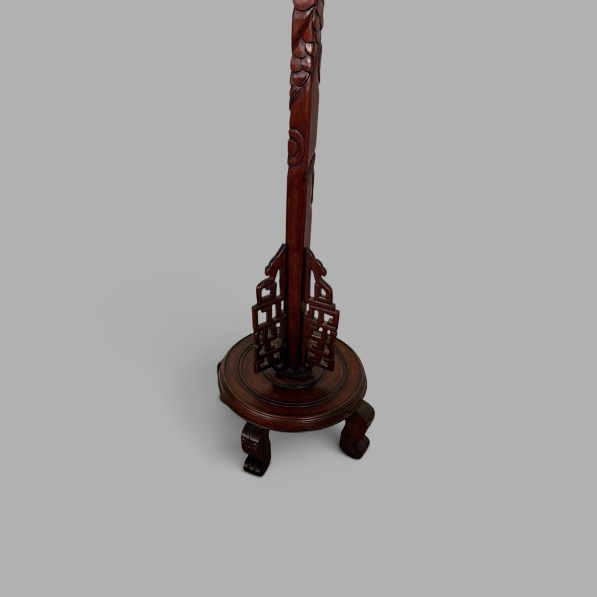 Chinese Carved Dragon Floor Lamp – view 4