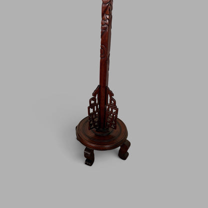 Chinese Carved Dragon Floor Lamp – view 4