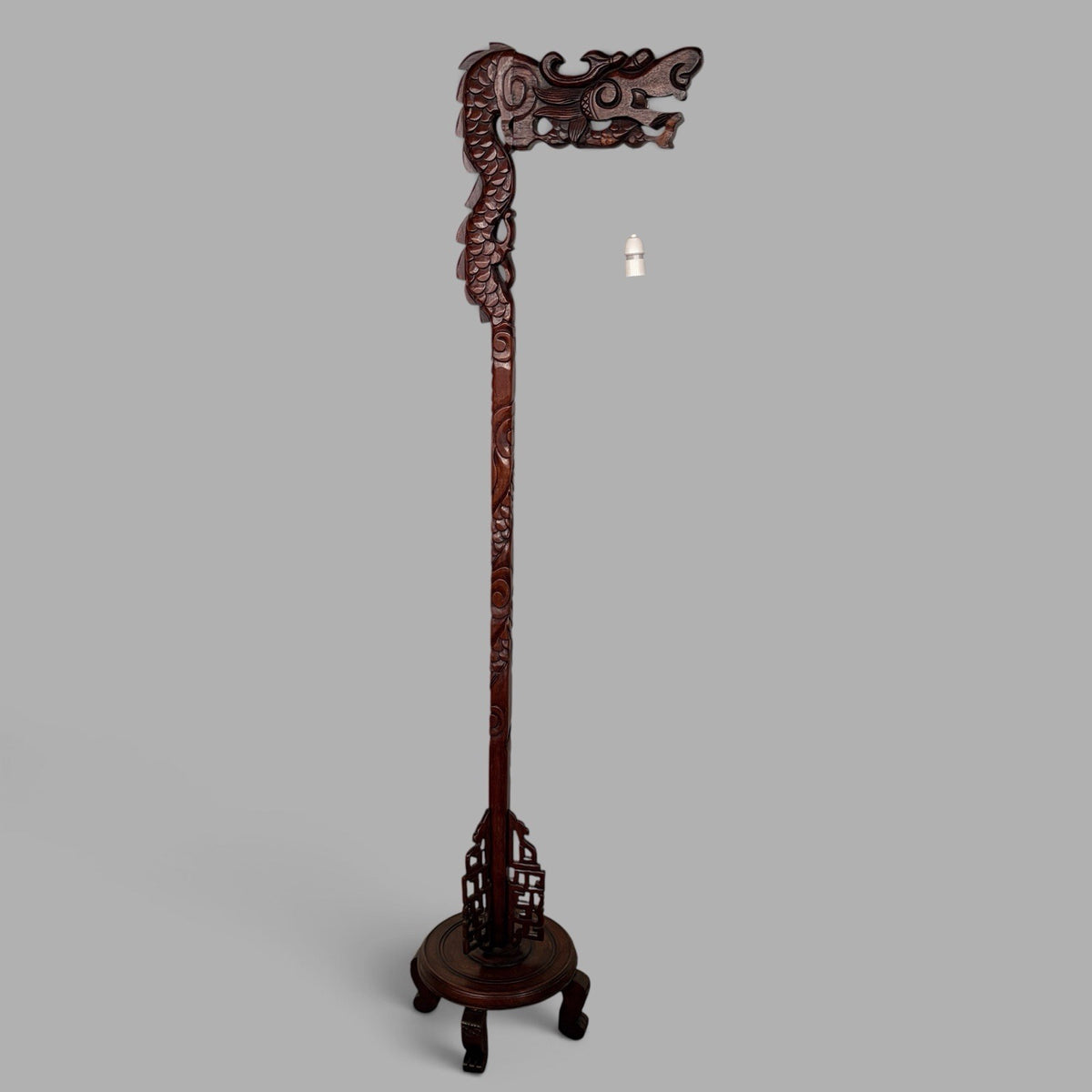 Chinese Carved Dragon Floor Lamp – view 10