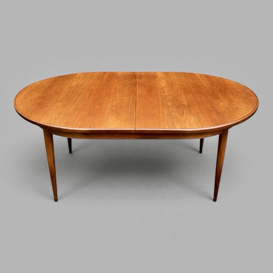 Mid Century G Plan Teak Oval Extending Dining Table – original photograph 1
