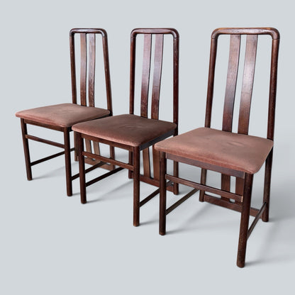 Primo London Mid Century High-Back Dining Chairs – Set of Three – view 5