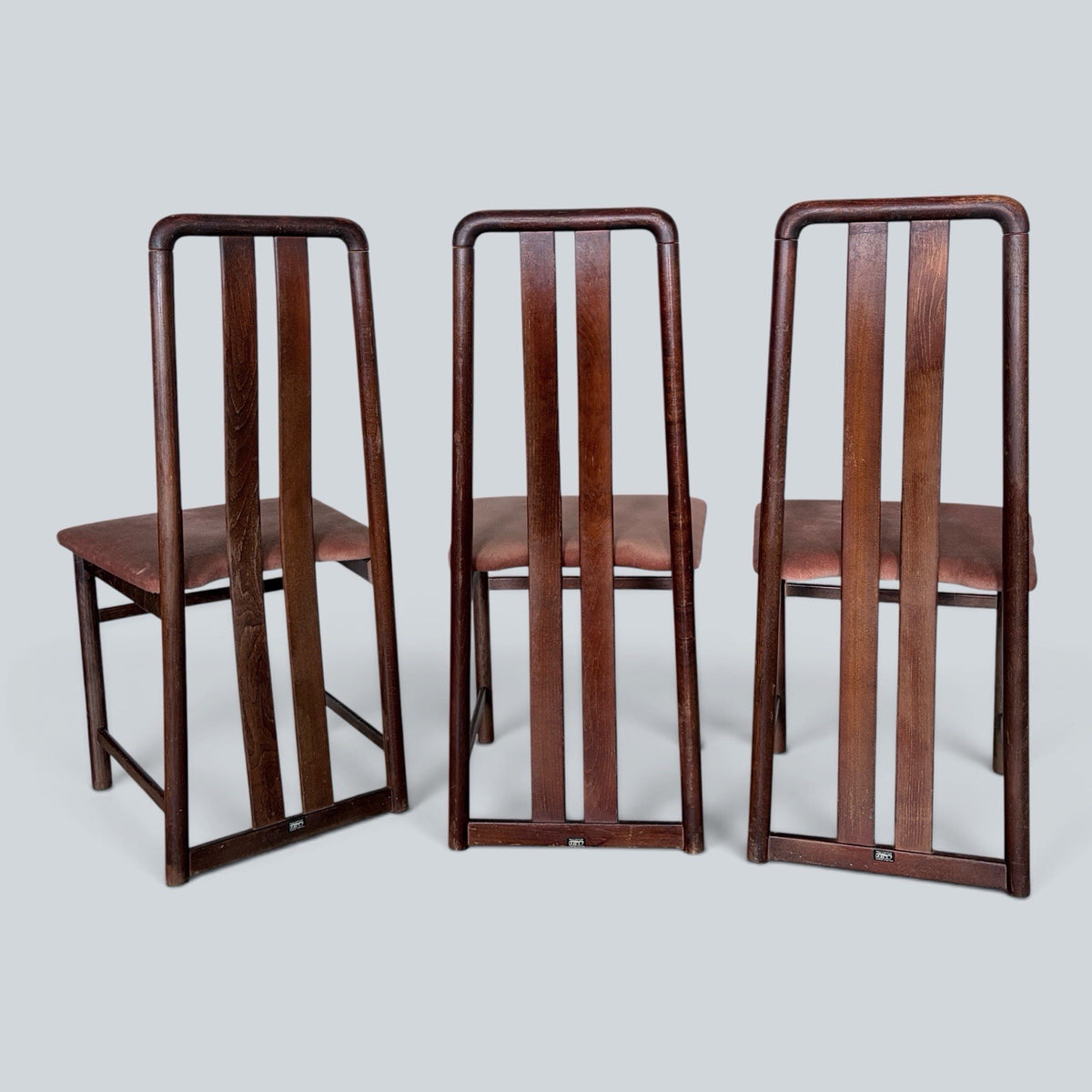 Primo London Mid Century High-Back Dining Chairs – Set of Three – view 1