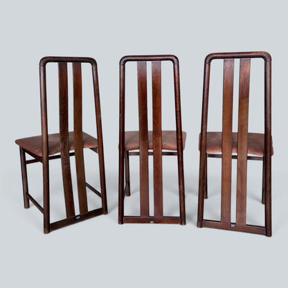 Primo London Mid Century High-Back Dining Chairs – Set of Three – view 1
