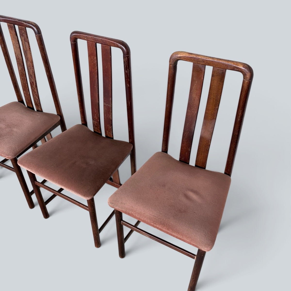 Primo London Mid Century High-Back Dining Chairs – Set of Three – view 4