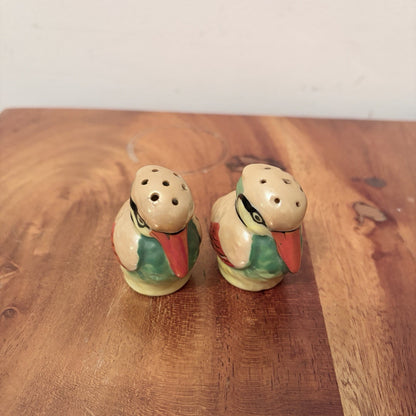 Vintage Japanese Kingfisher Salt & Pepper Shakers – Ceramic Pair – view 4