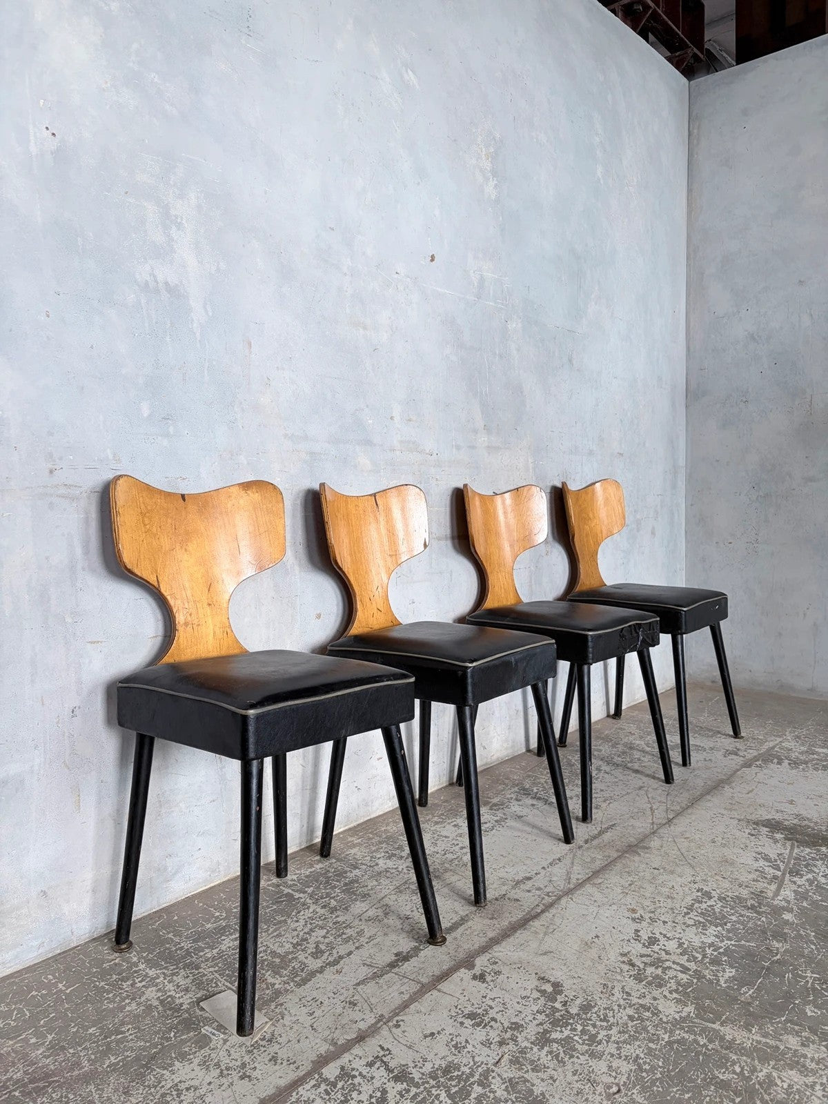 Harold Fieldman Mid Century Bentwood Dining Chairs – Set of Four – view 9