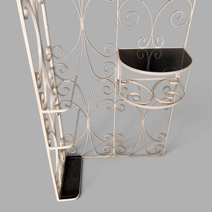 1970s Space Age Metal Hall Stand with Mirror – view 4