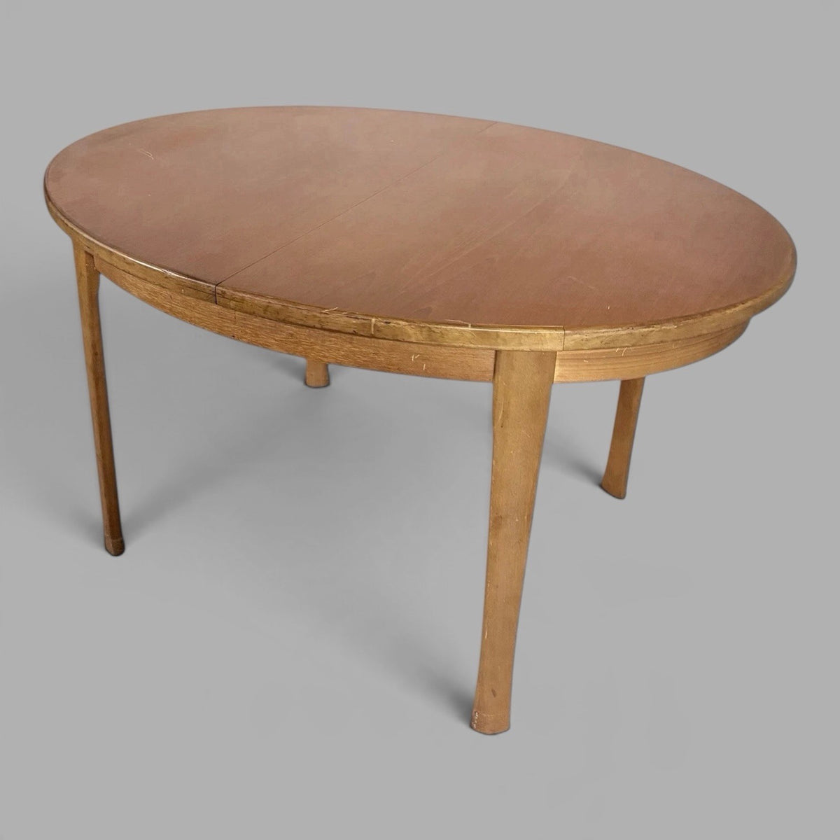 Mid Century Sutcliffe of Todmorden Teak Oval Extending Dining Table – original photograph 8