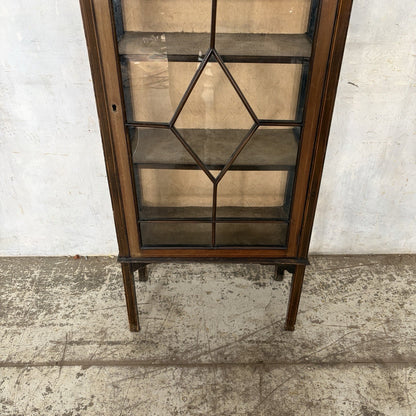 Antique Edwardian Mahogany-Toned Glazed Display Cabinet – original photograph 8