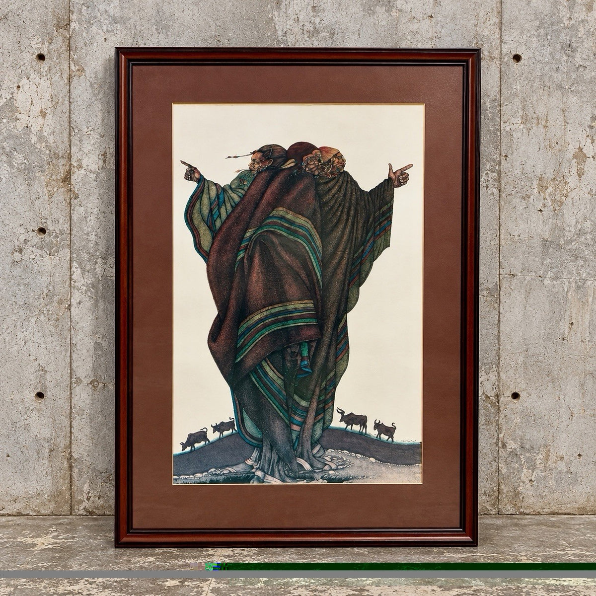 Charles Bibbs ‘The Herdsmen’ Framed Art Print – 79 × 104 cm – original photograph 1