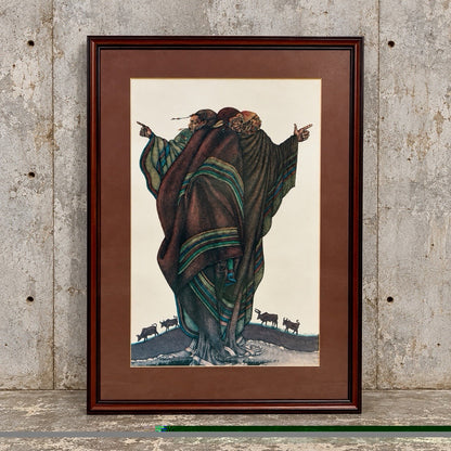 Charles Bibbs ‘The Herdsmen’ Framed Art Print – 79 × 104 cm – original photograph 1