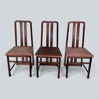 Primo London Mid Century High-Back Dining Chairs – Set of Three – view 8