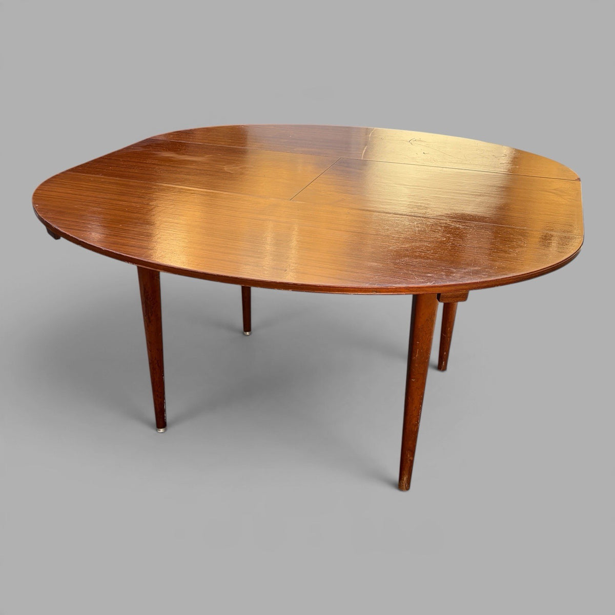 Mid Century Greaves & Thomas Compact Oval Extending Dining Table – original photograph 8