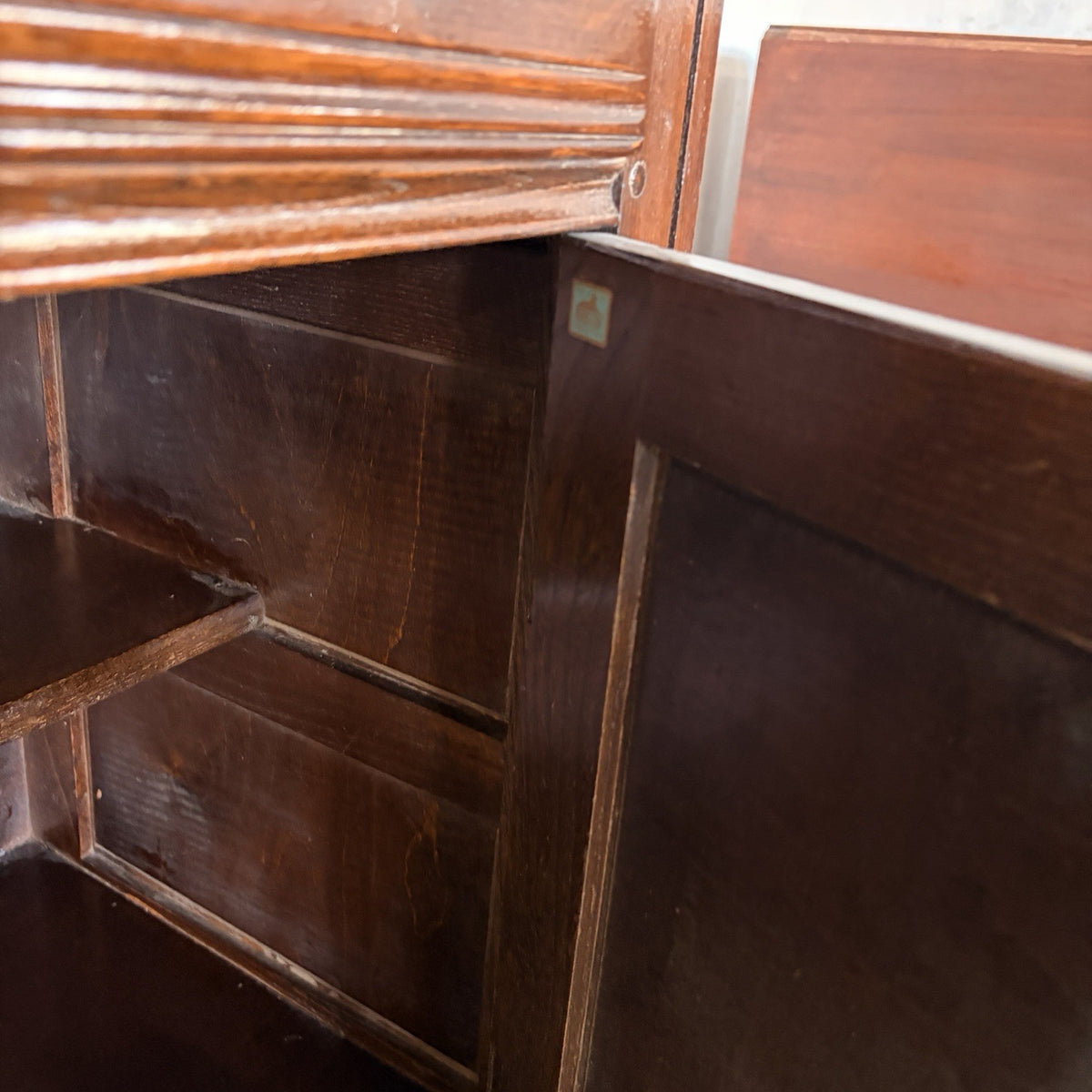Ercol Old Colonial Elm-Top Sideboard – Two Drawers & Cupboard – view 4