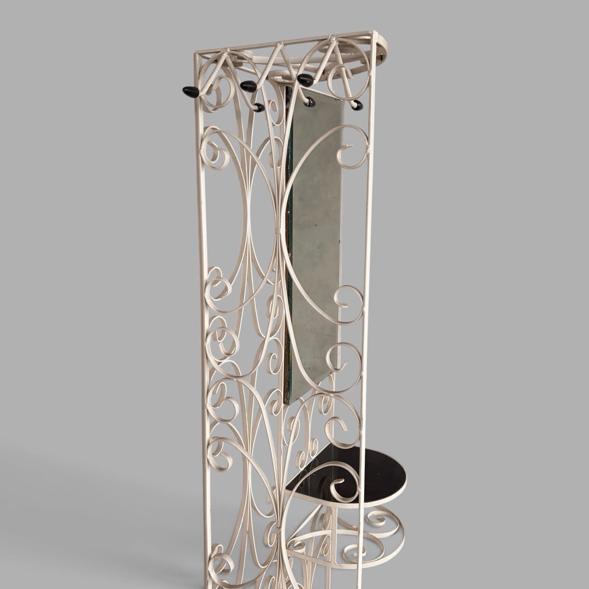 1970s Space Age Metal Hall Stand with Mirror – view 7