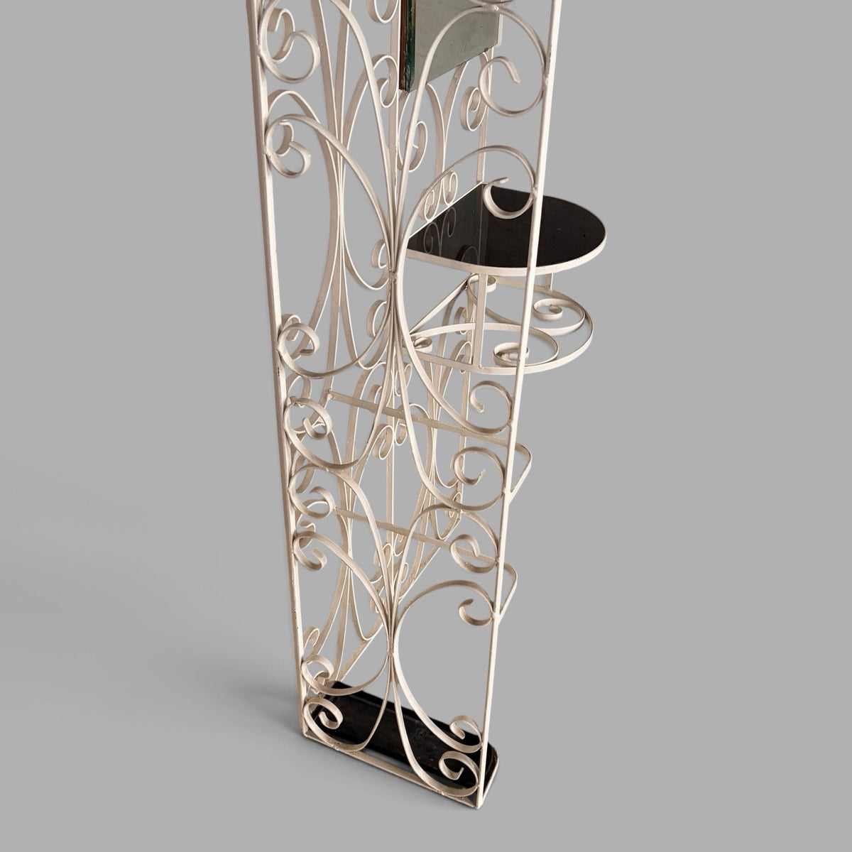 1970s Space Age Metal Hall Stand with Mirror – view 8