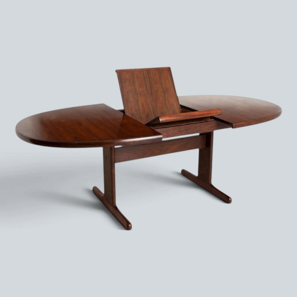 Skovby Danish Rosewood Oval Extending Dining Table – original photograph 5