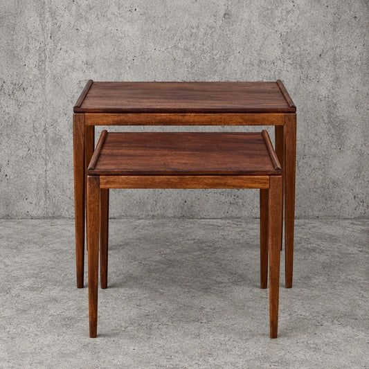 Gordon Russell Mid Century Teak Nest of Two Tables – original photograph 1