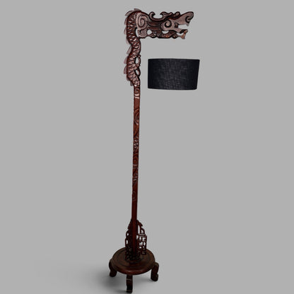 Chinese Carved Dragon Floor Lamp – view 6