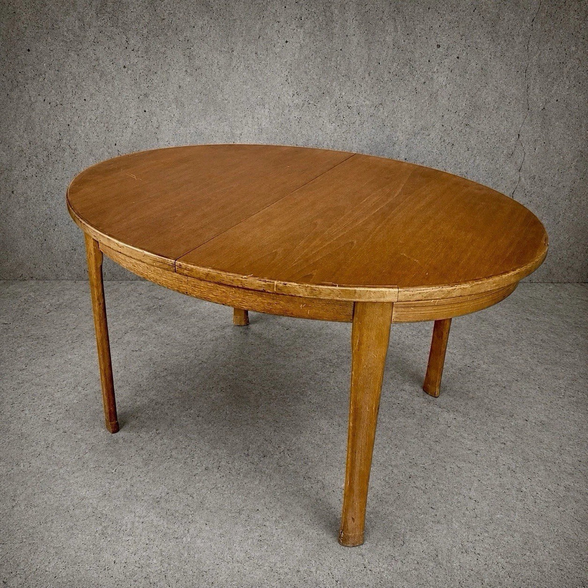 Mid Century Sutcliffe of Todmorden Teak Oval Extending Dining Table – original photograph 2