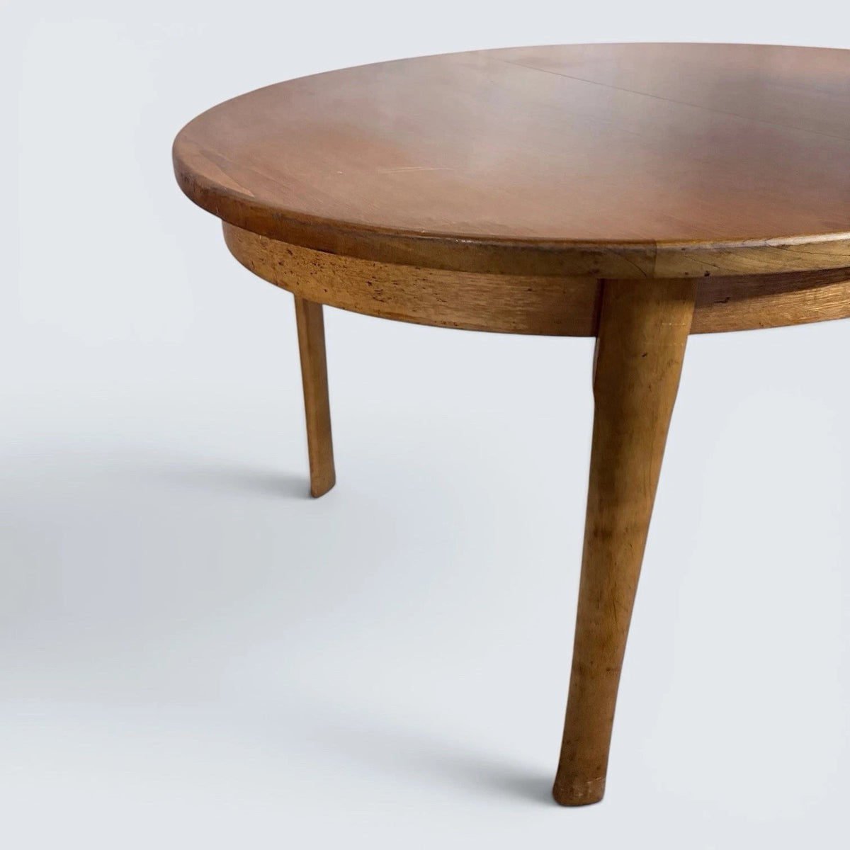 Mid Century Sutcliffe of Todmorden Teak Oval Extending Dining Table – original photograph 6