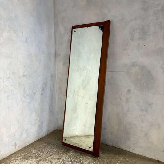 Mid Century Full-Length Teak Mirror – Danish Attributed – original photograph 1