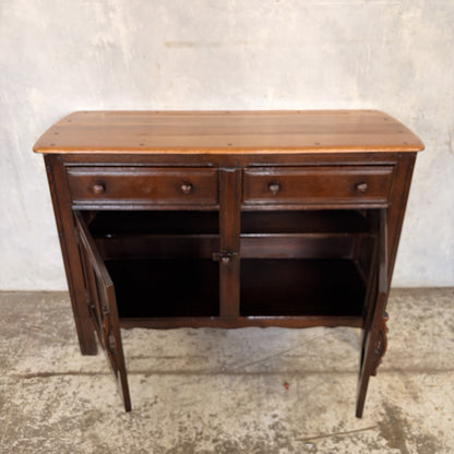 Ercol Old Colonial Elm-Top Sideboard – Two Drawers & Cupboard – view 3