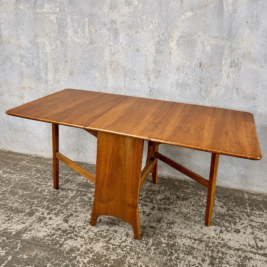 Art Deco Walnut Drop Leaf Dining Table – view 1